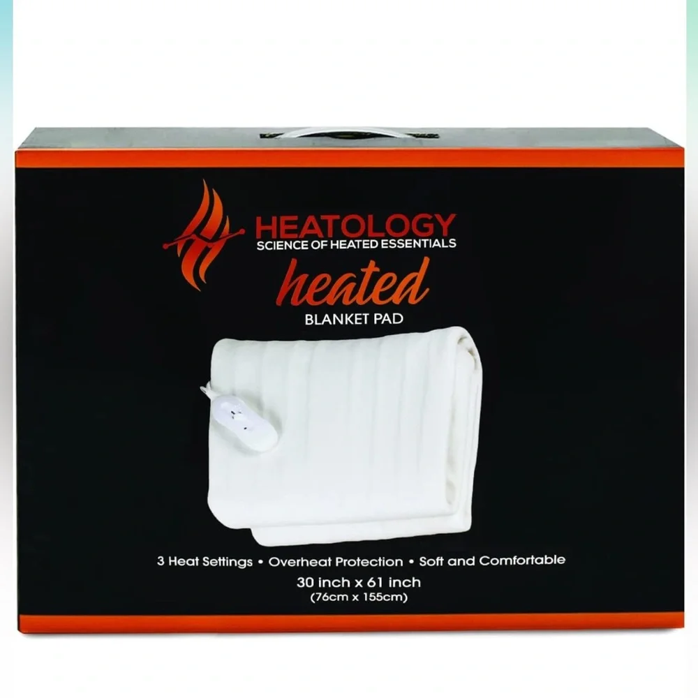 Heatology Heated Electric Blanket Pad Fast Heating (30” x 61”, White) - Picture 7 of 7